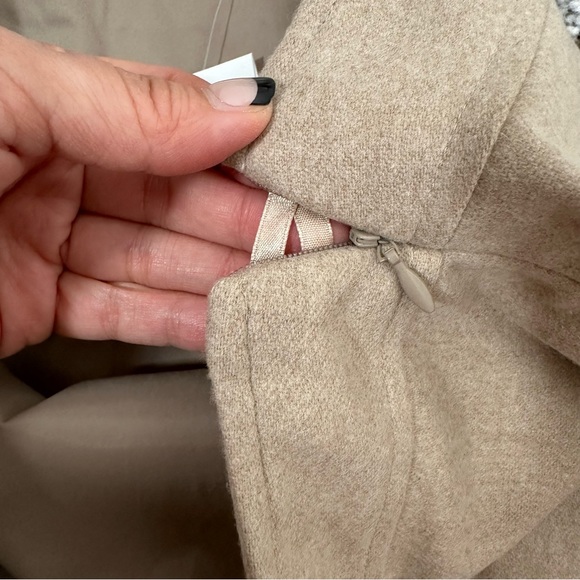 NWT Banana Republic Tan Wool Cashmere Mini Skirt - Picture 6 of 6